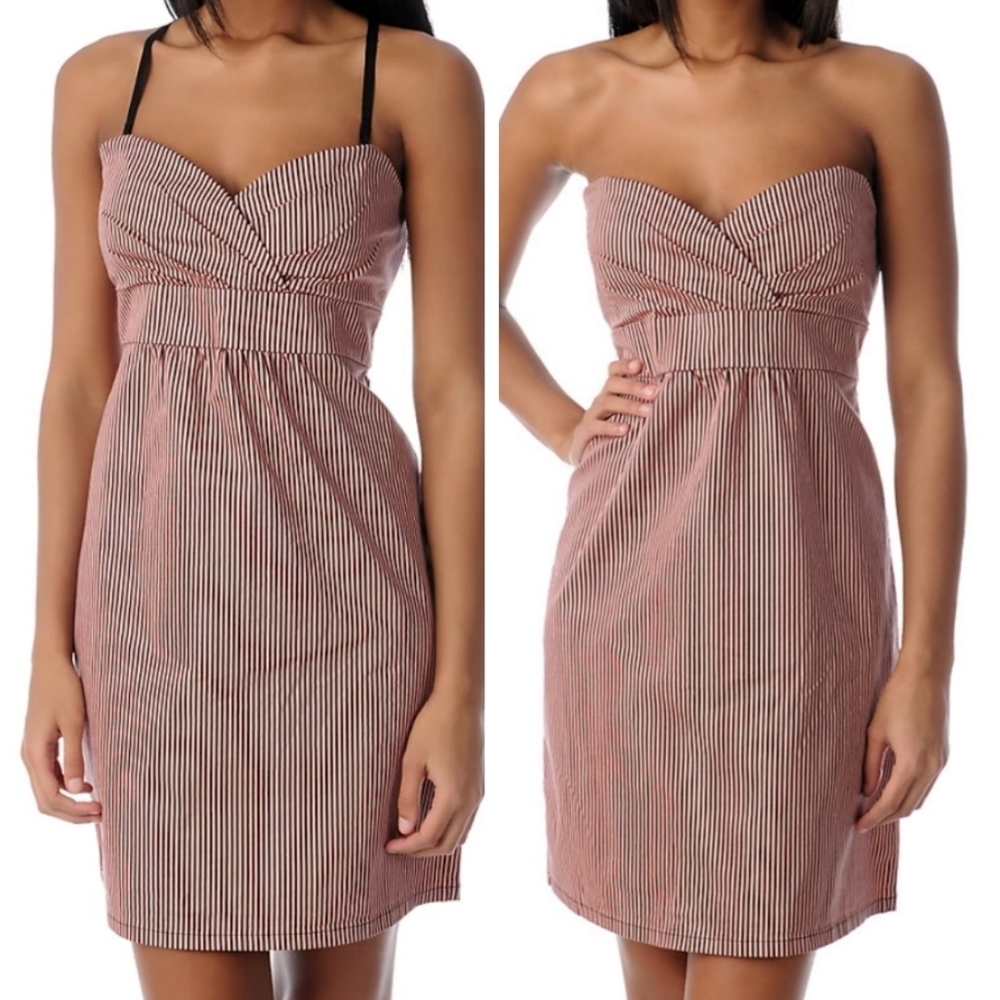 NWT Volcom Dress Strapless Striped NWT